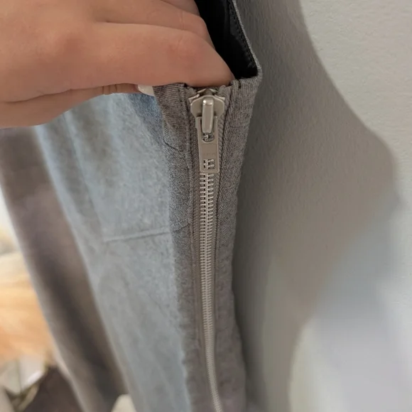 Helmut Lang Charcoal Midi Dress Size 4 - Picture 3 of 4